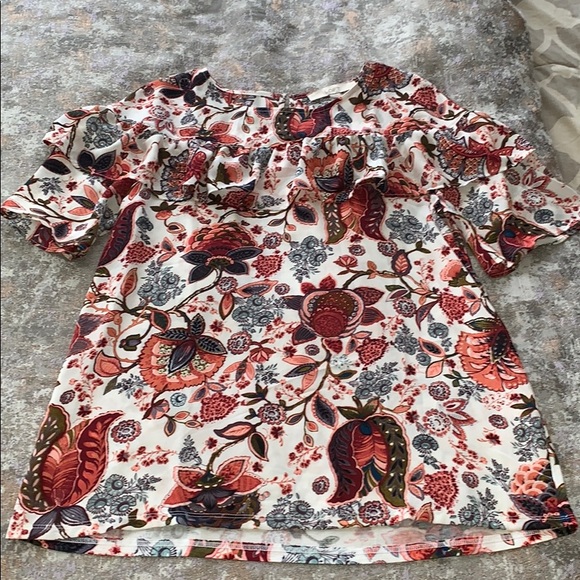 LOFT Tops - LOFT blouse | Floral | chiffon | NWT